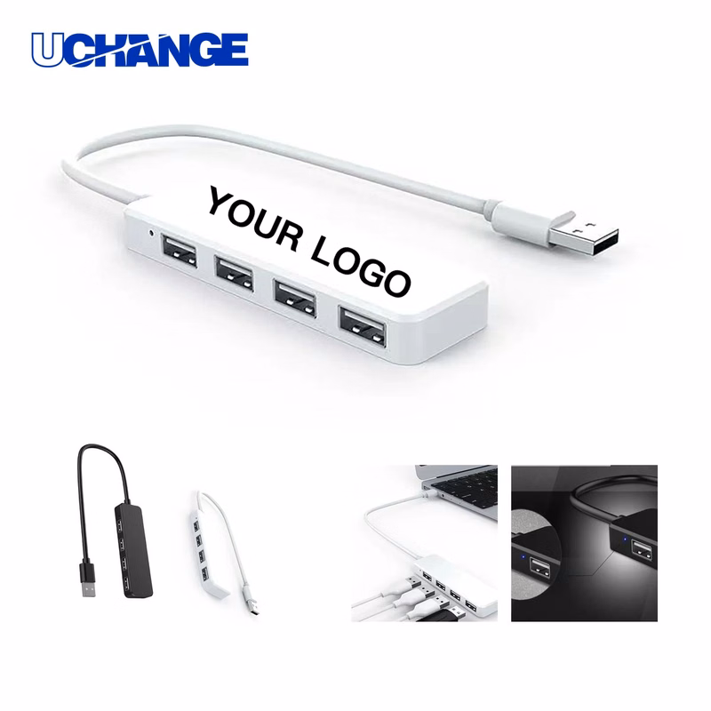 USB 2.0 Hub Adapter with Four Inputs for Daily Use