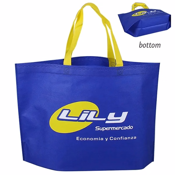 Heat Seal Bottom Gusset Tote -11.8"H x 15.7"W x 4"D