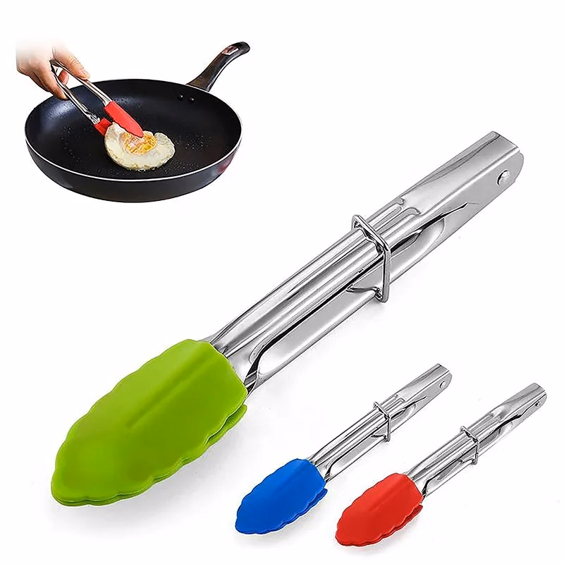 7 Inch Silicone Kitchen Tongs
