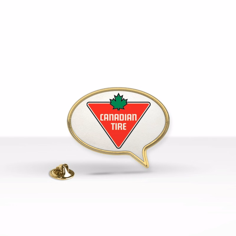 Express Lapel Pin Round Speech Bubble (1 x 0.875 in)