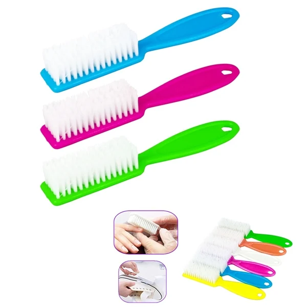 Custom Plastic Nail Brush with Grip Handle — Durable Personal Care & Travel Essential 1