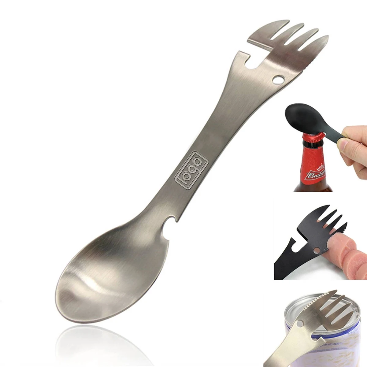 Stainless Steel Multifunctional Outdoor Fork and Spoon 1