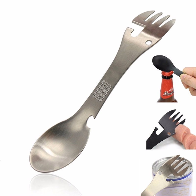 Stainless Steel Multifunctional Outdoor Fork and Spoon