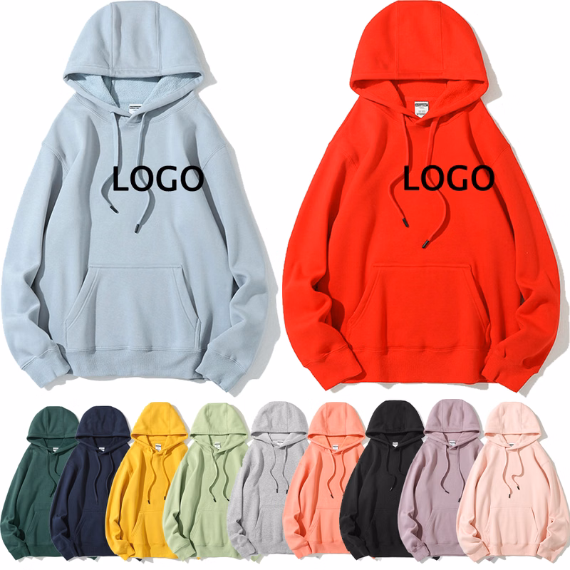 Custom Cotton-Polyester Blend Hoodie Sweatshirt