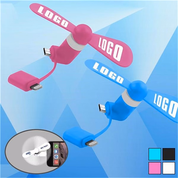 Mini Fan with Lightning and Micro USB