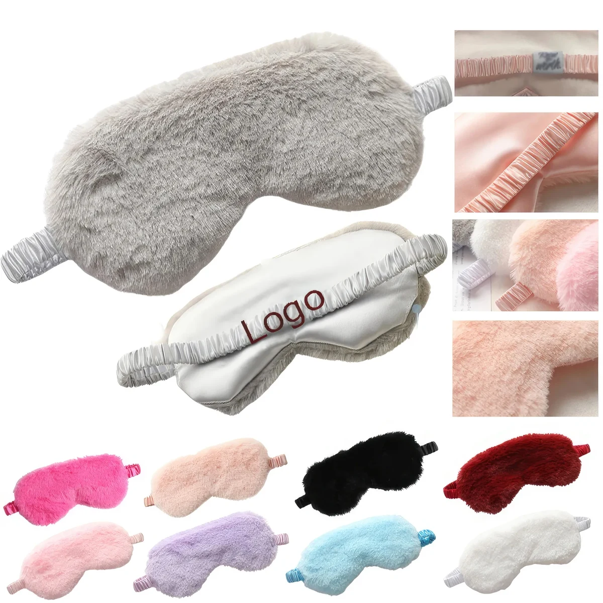 Rabbit Hair Blackout Sleep Mask 1