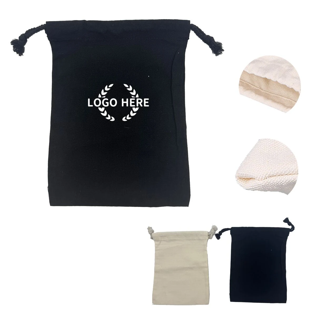 Durable Canvas Drawstring Bag 1