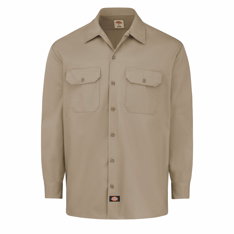 Dickies® Men's Industrial Heavyweight Twill Long-Sleeve Shirt