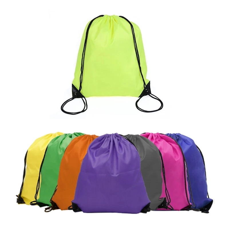 210D Nylon Drawstring Bag Backpacks 1