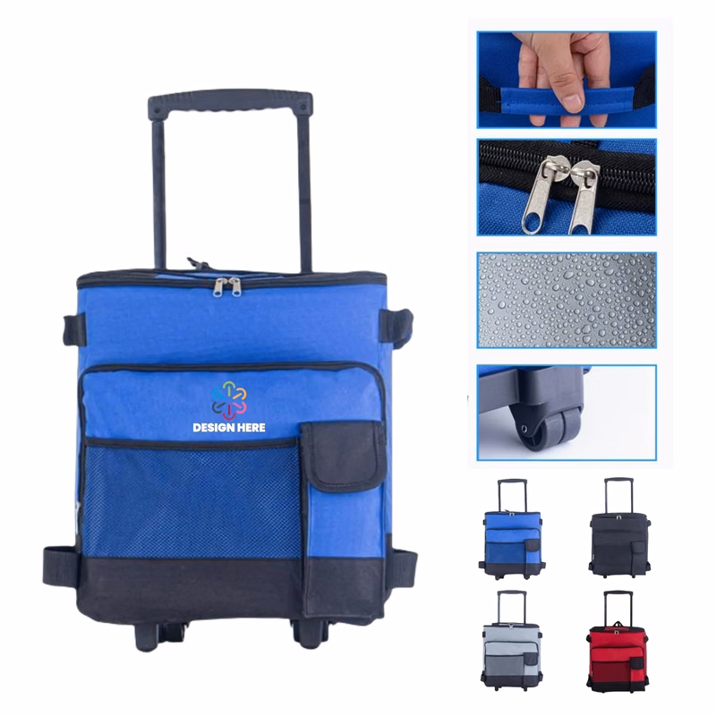 Oxford Wheeled Insulated Cooler Bag Large Capacity