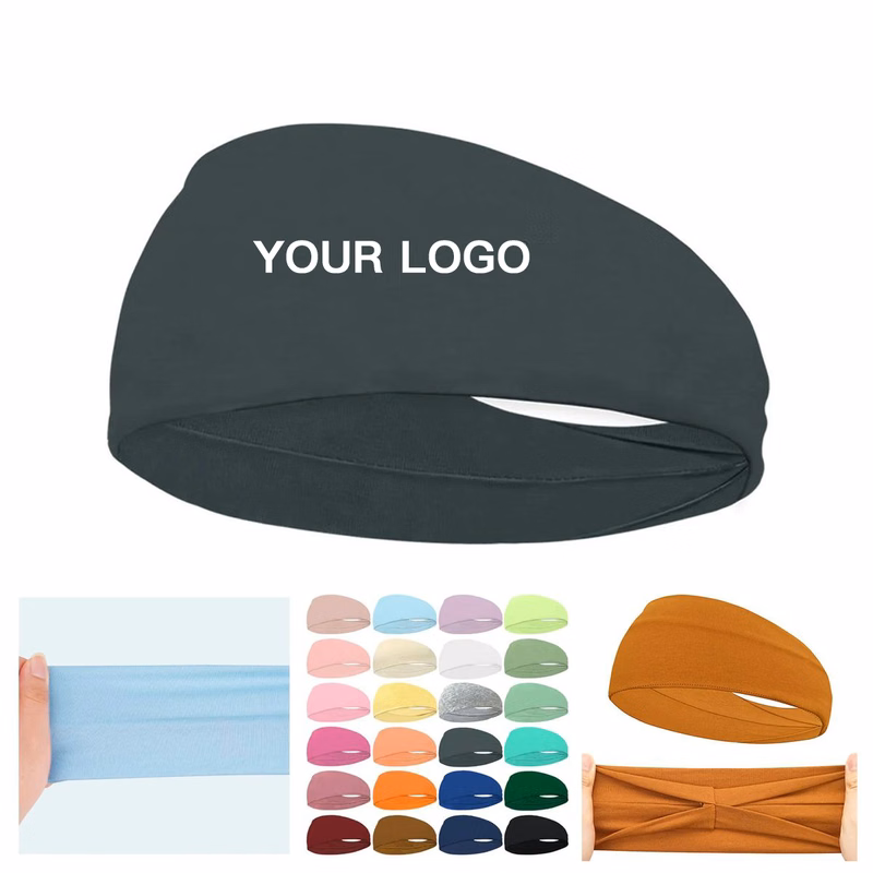 Stretchy Polyester Headband for Fitness Activities