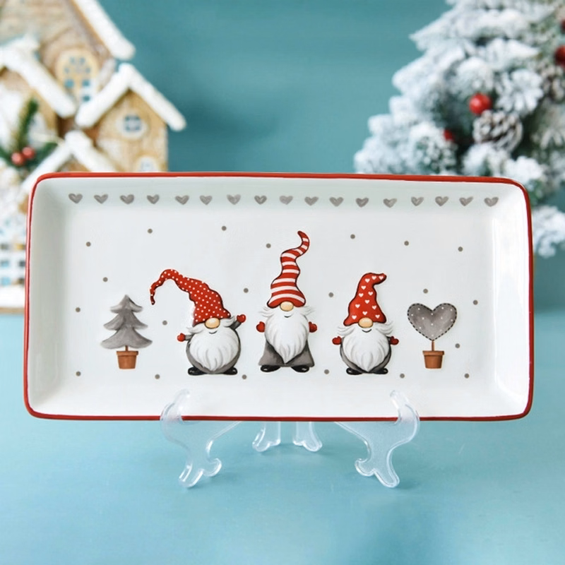 Rectangular Christmas Plate