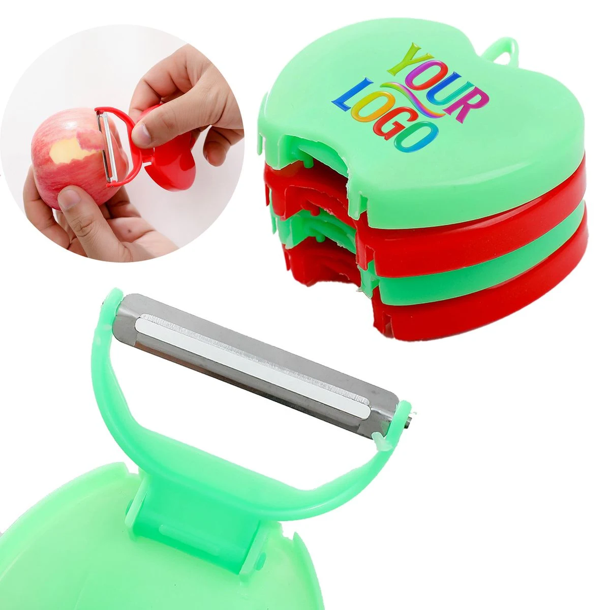 Apple Shape Foldable Fruit Peeler 1