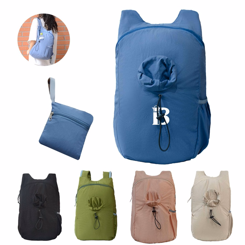 Lightweight Foldable Nylon Backpack w/ Casual Design