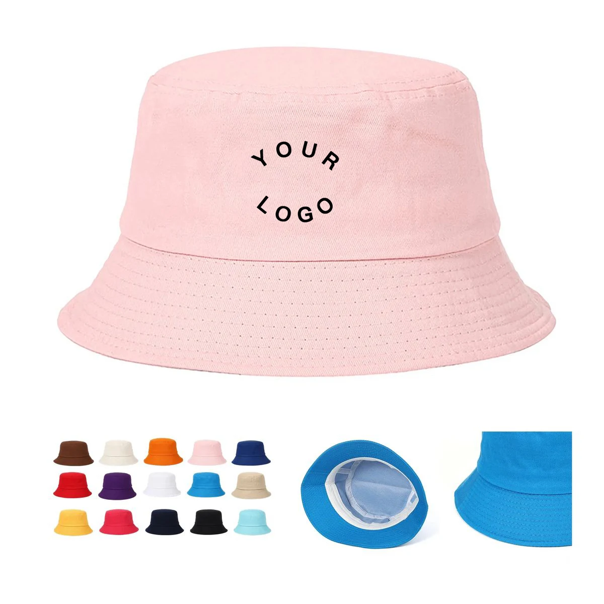 Lightweight Cotton Sun Hat with Travel Design 1
