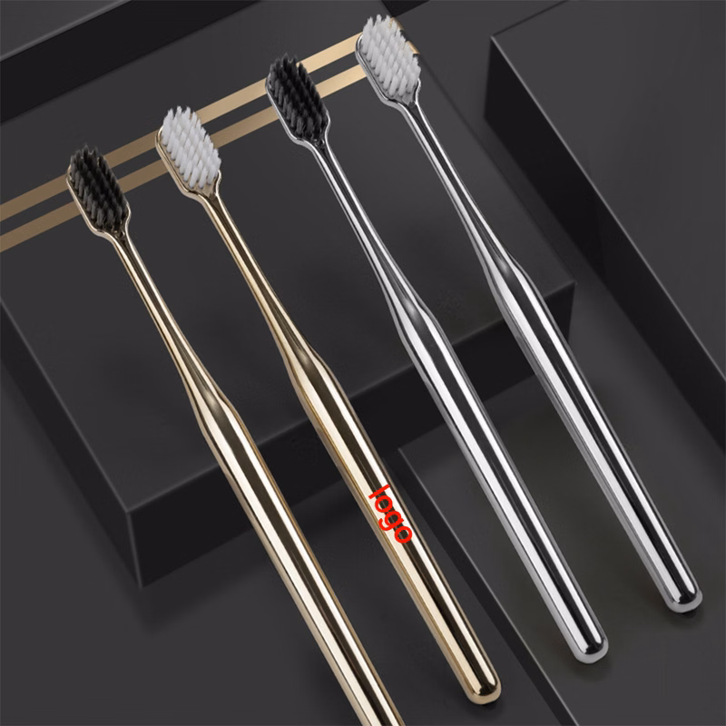 Eternal Duo Gold-Plated Adult Toothbrushes - Soft Bristles for Couples and Families