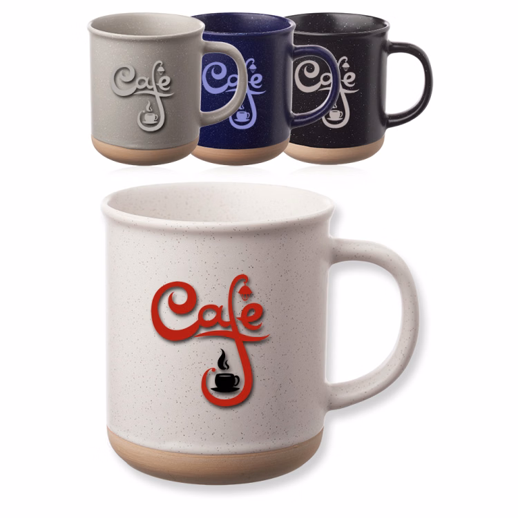 13.5 oz. Speckled Clay Coffee Mug