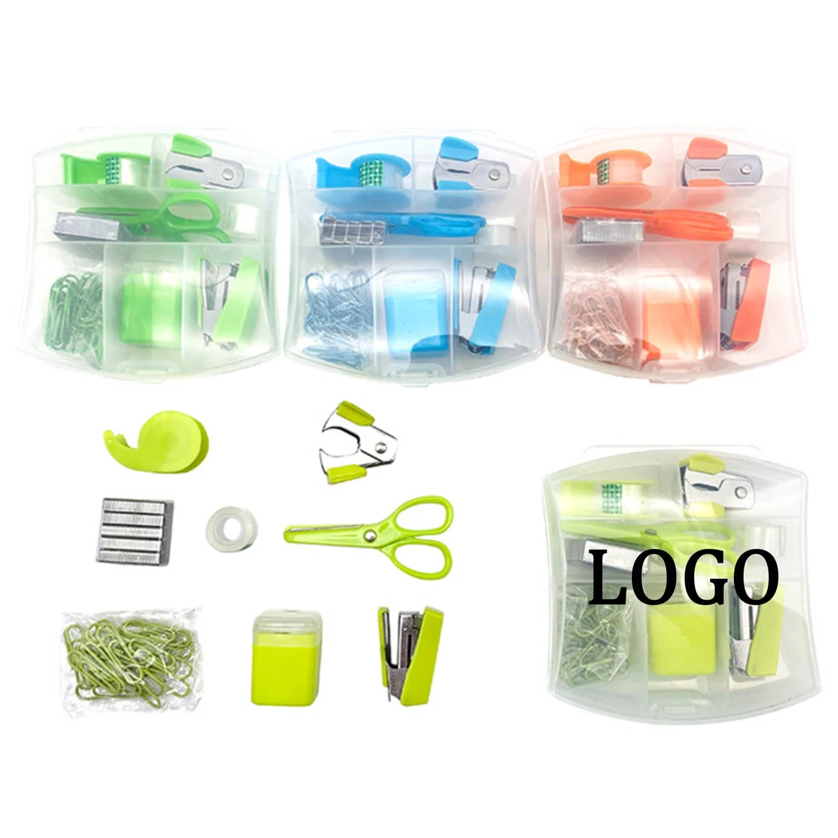 Portable 8Pcs Stationery Kit For Office 1