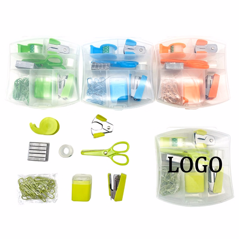 Portable 8Pcs Stationery Kit For Office