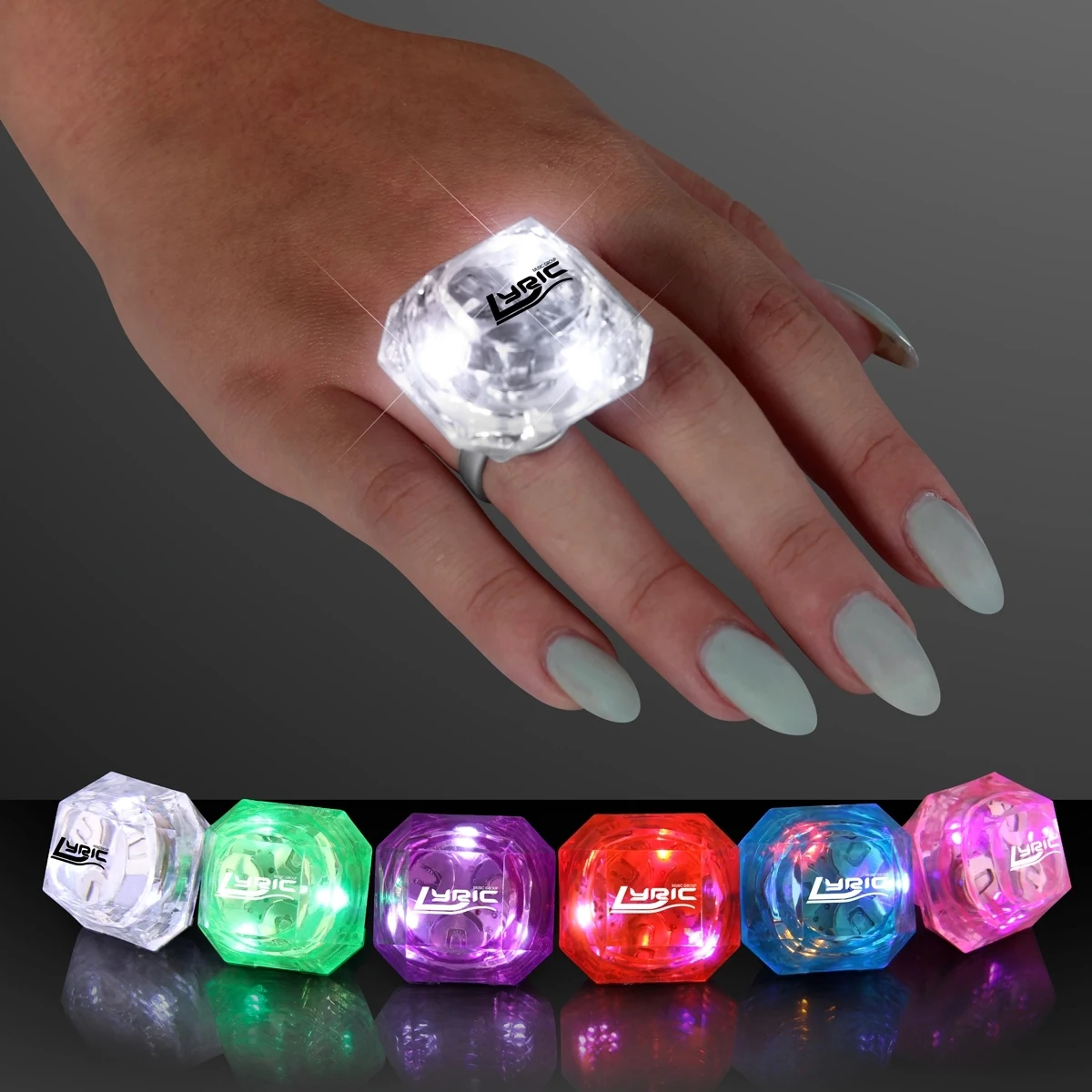 Light-up Huge Gem Rings 1