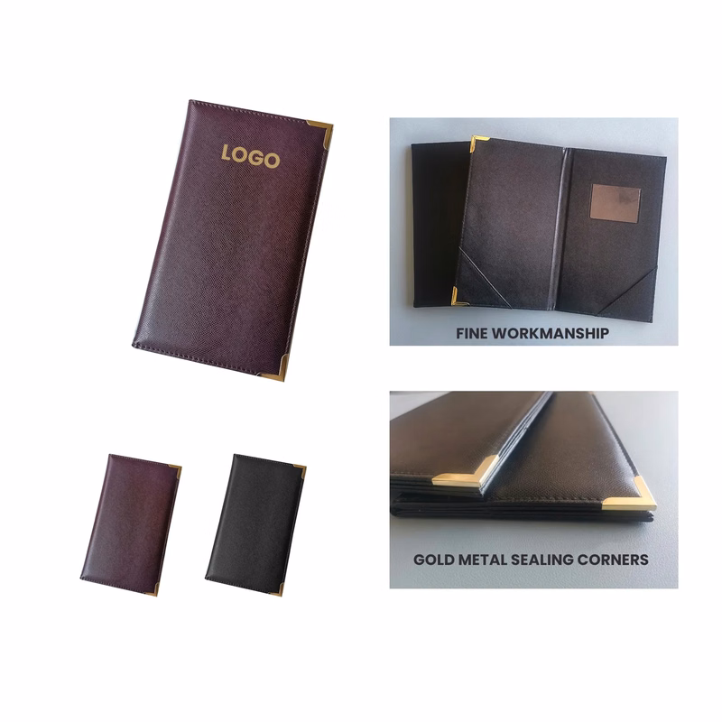 PU Leather Bill Menu Holder