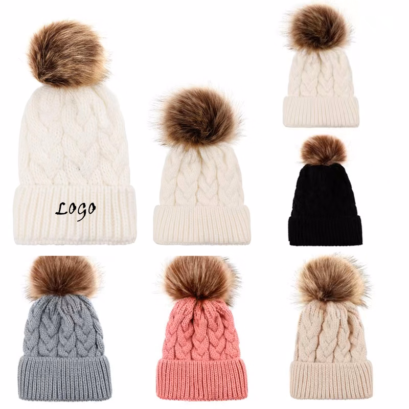 Ribbed Beanie Crossed Cap