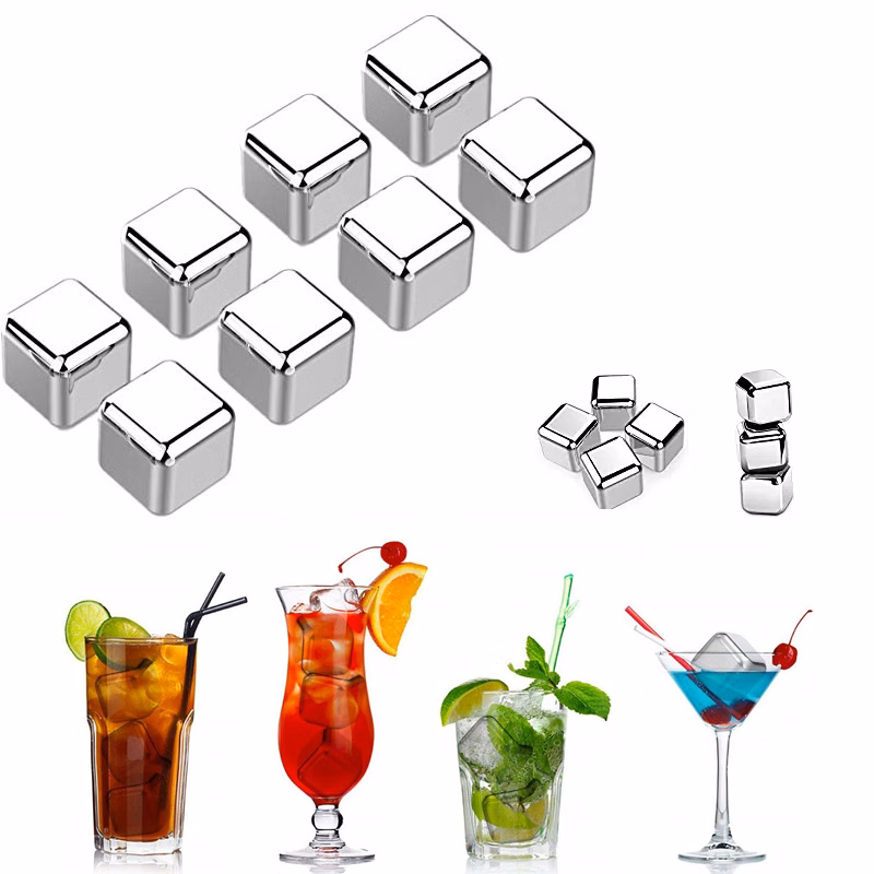 Stainless Steel Reusable Whiskey Ice Cubes