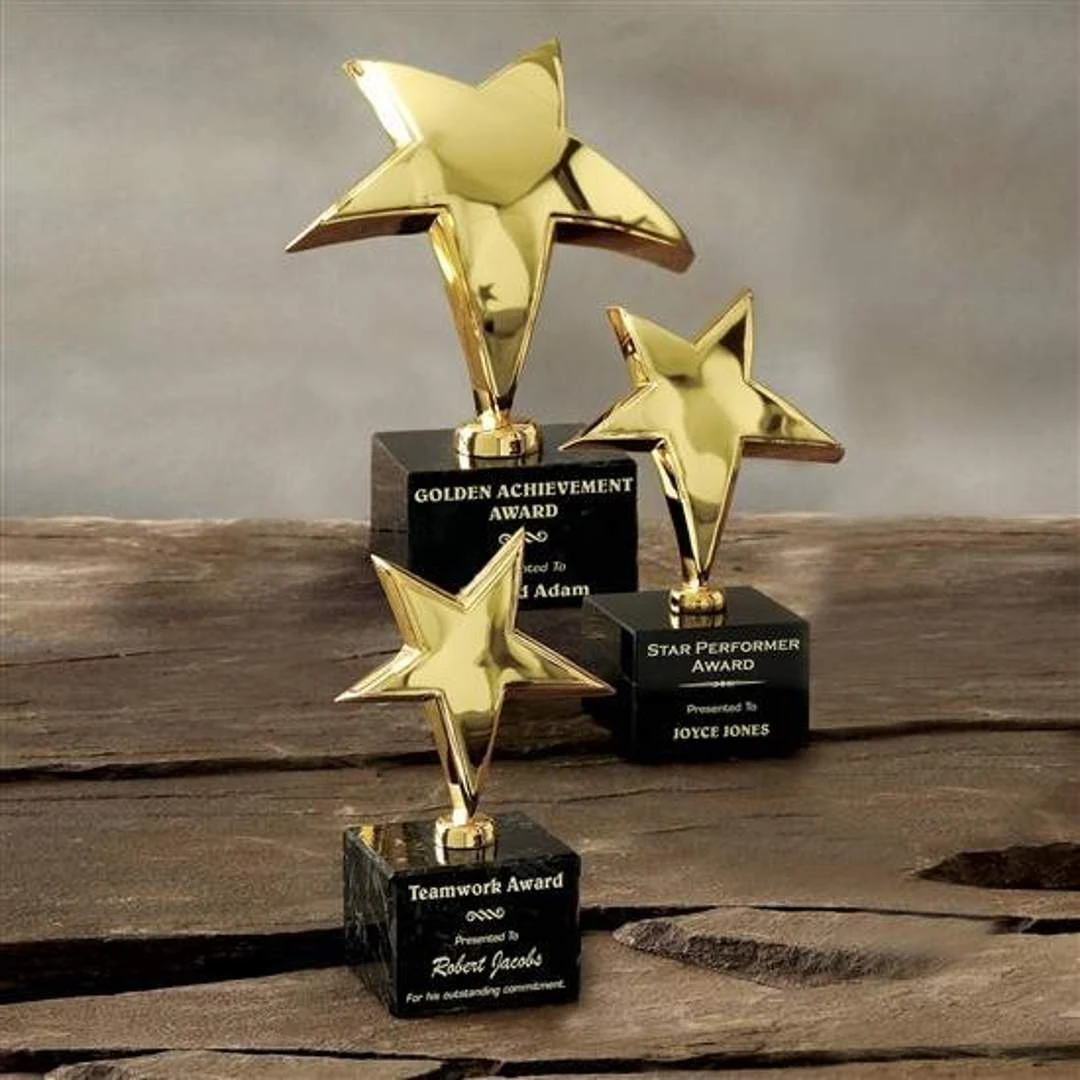 Gold Rising Star Award on Marble 1