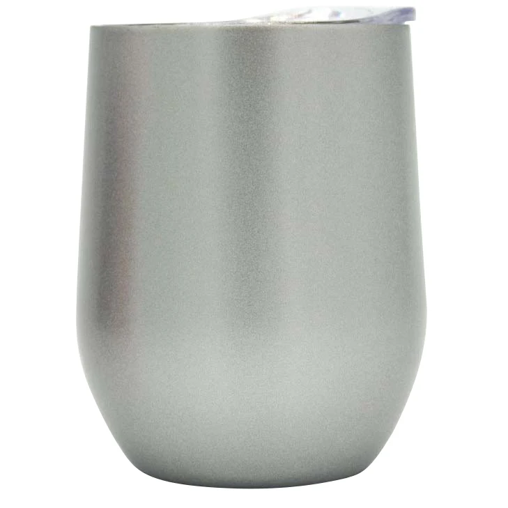 12 oz Stainless Wine Tumbler with Acrylic Lid 1