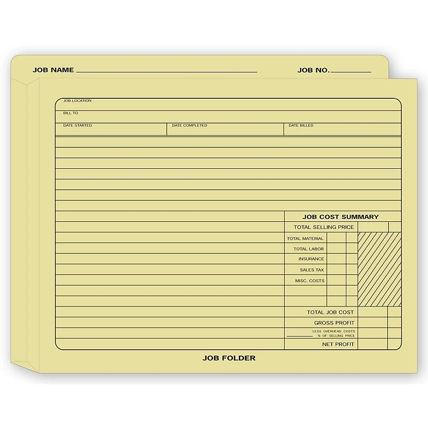 Expandable Job folder 1