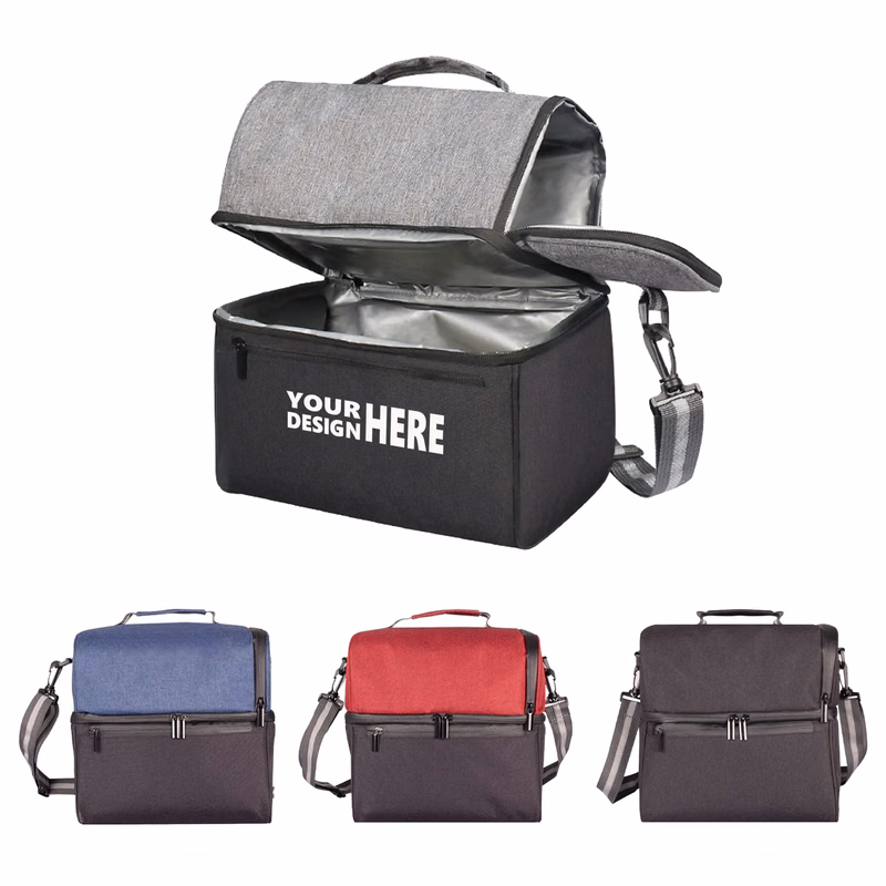 Insulated Double-Layer Outdoor Picnic Bag