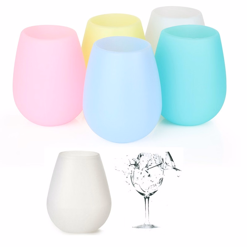 Silicone High-heeled Wine Glass