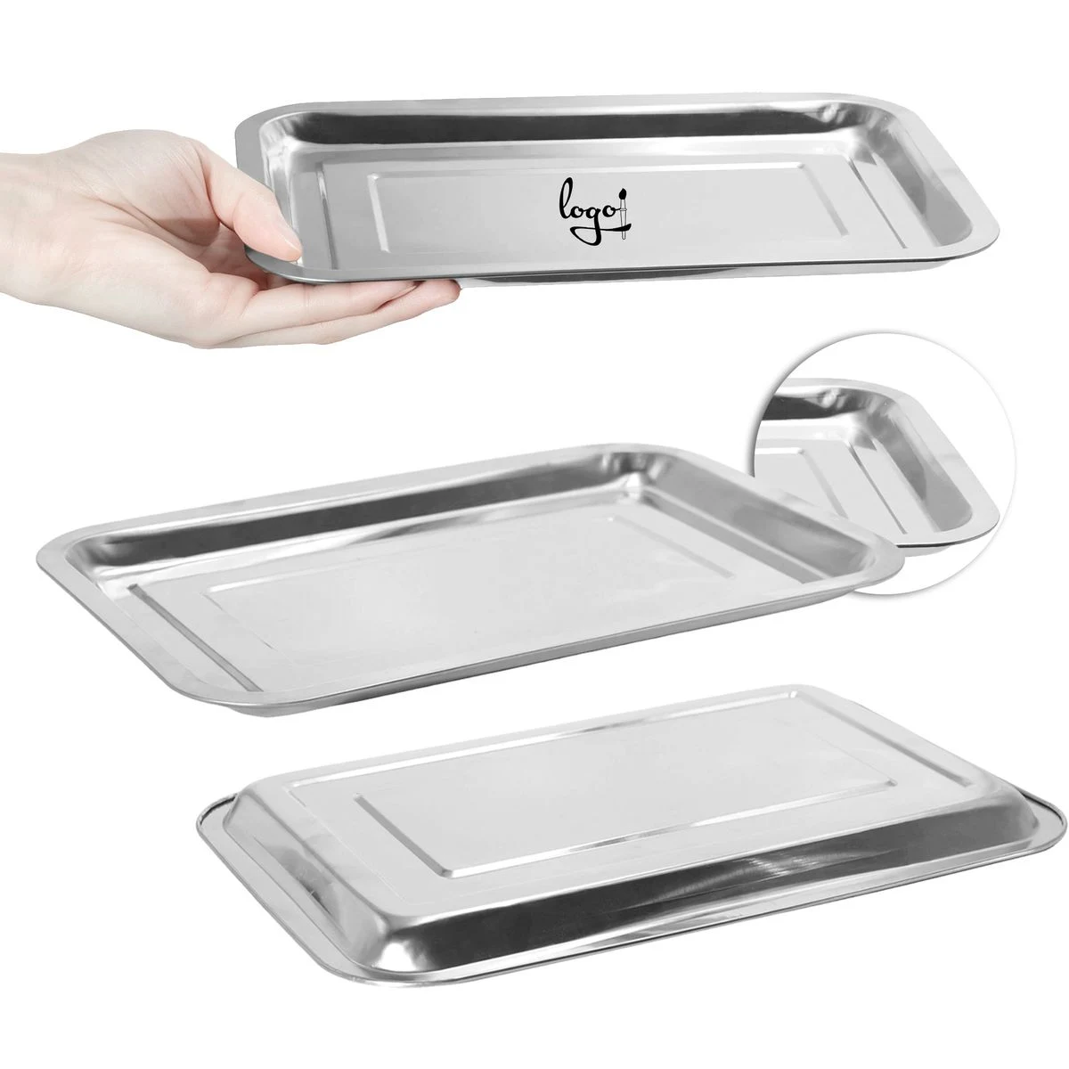 Stainless Steel Tray Flat Metal 1