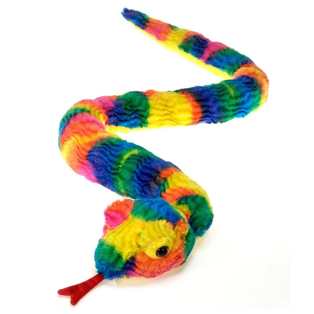 Snake Plush Toy - Rainbow 62" 1