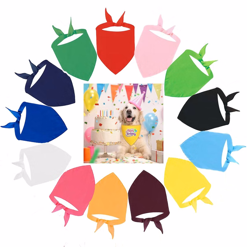 Custom Imprint Polyester Triangular Pet Neck Scarf