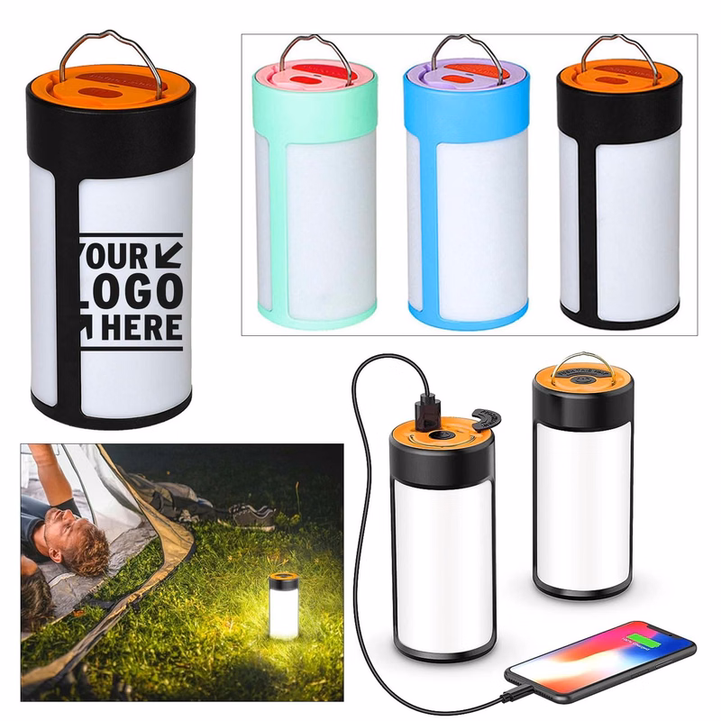 Portable LED Camping Emergency 400LM 5Modes Lantern Water-Resistant Rechargeable Tent Light