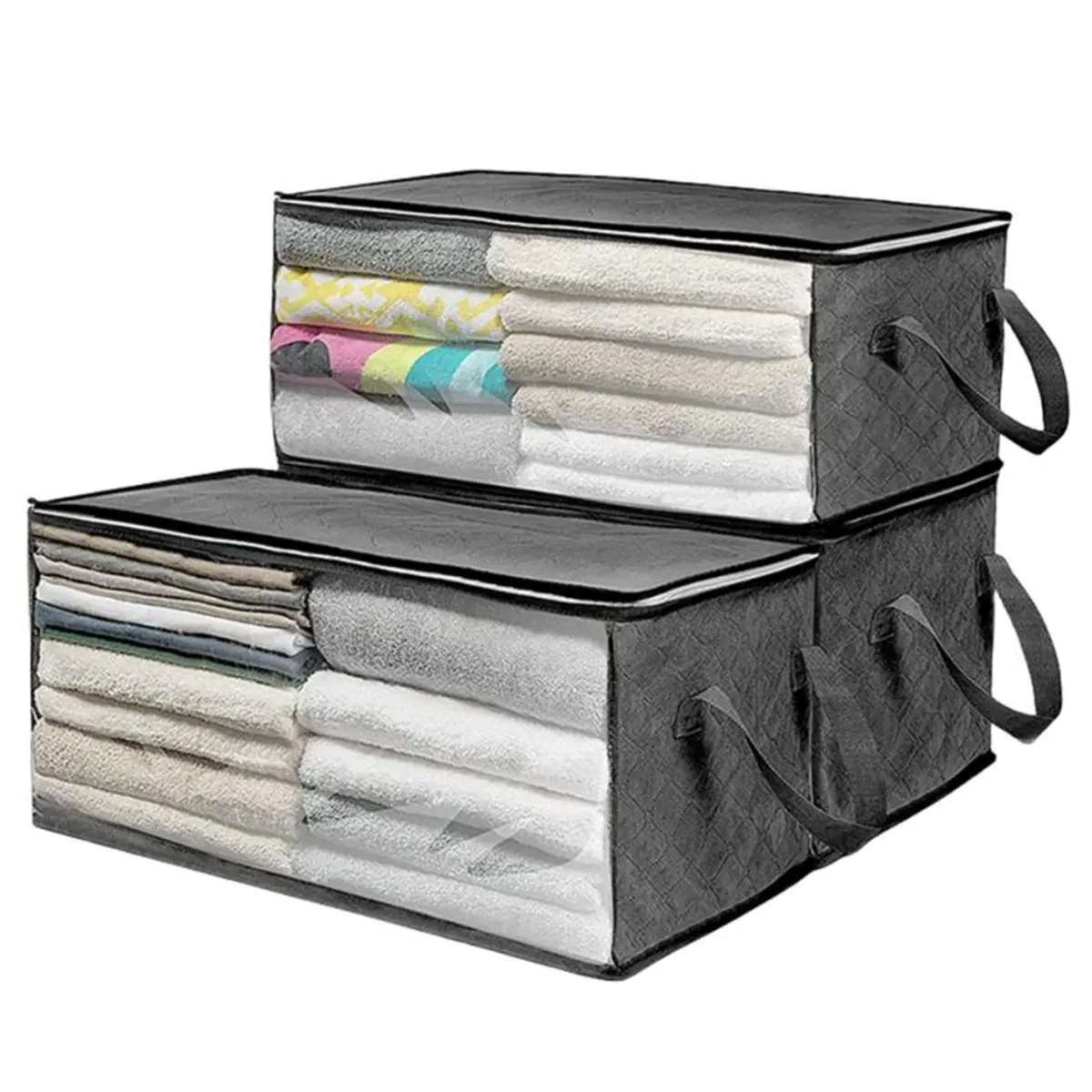 Foldable Blanket Clothes Storage Bags Containers Bedroom 1