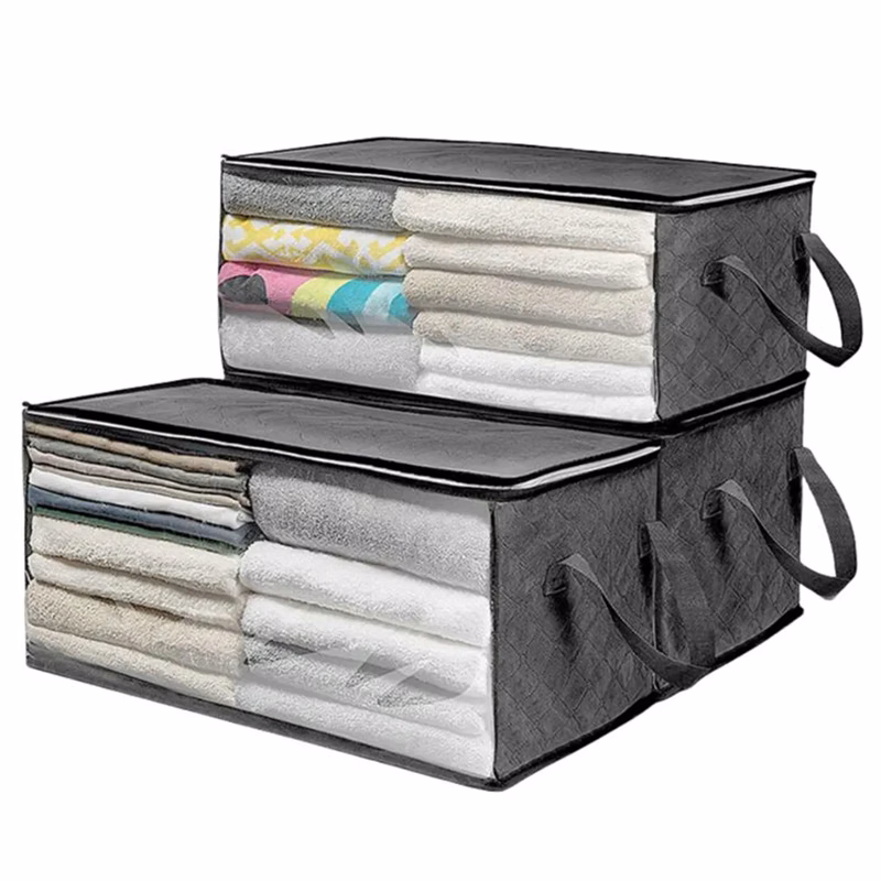 Foldable Blanket Clothes Storage Bags Containers Bedroom