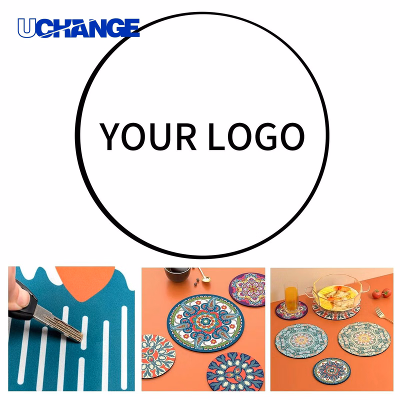 Rubber Coaster Drink Mat Durable for Hot Drinks and Surfaces