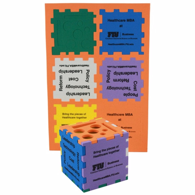 Foam Puzzle Cube 3" Color Mix