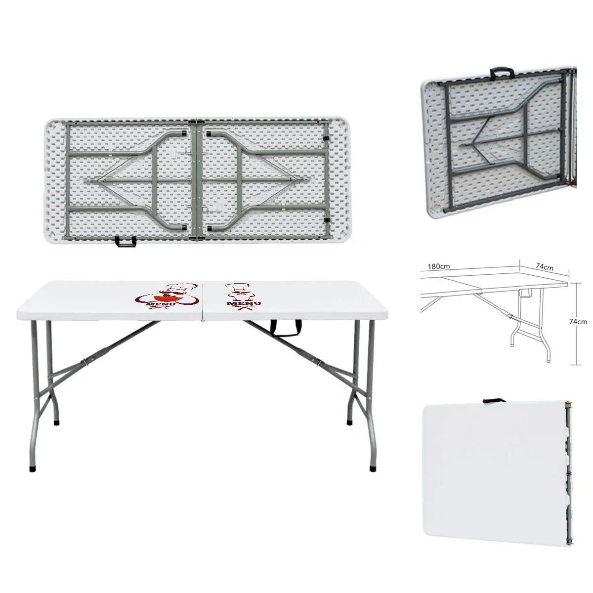 6FT Outdoor Events Plastic Folding Table 1