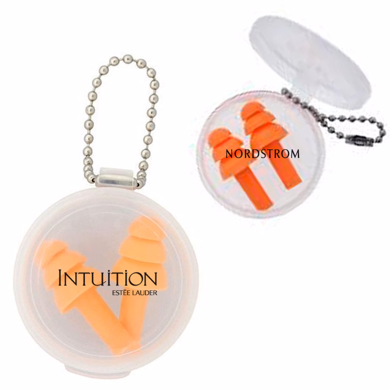 Silicone Earplugs In Clear Plastic Case
