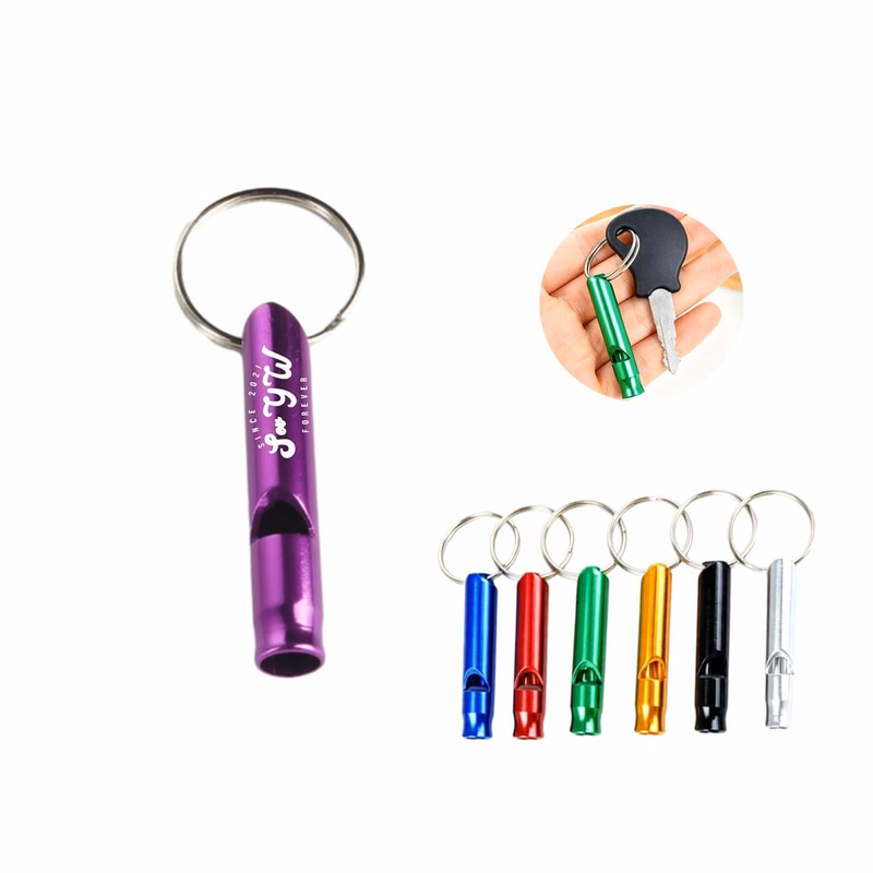 Aluminum Emergency Whistle Key Chain