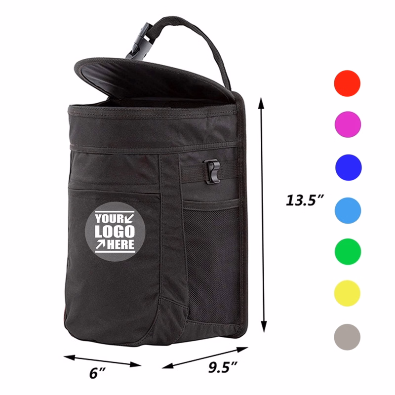 2.5 Gallon Spill-Proof Car Trash Can Hanging Garbage Bin