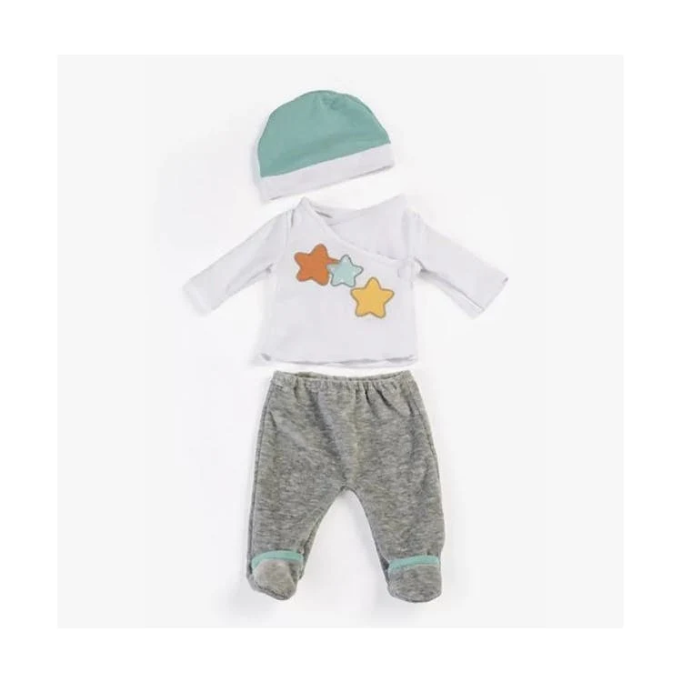 Doll Pajama Sets - Gray 15.75" 1