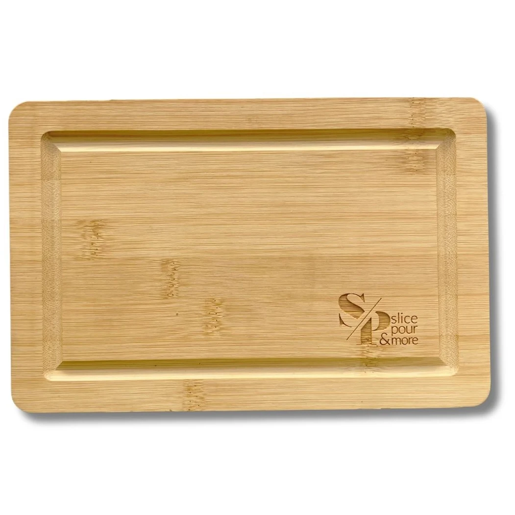 9 1/16" x 6" Small Cayman Bamboo Cutting Board 1