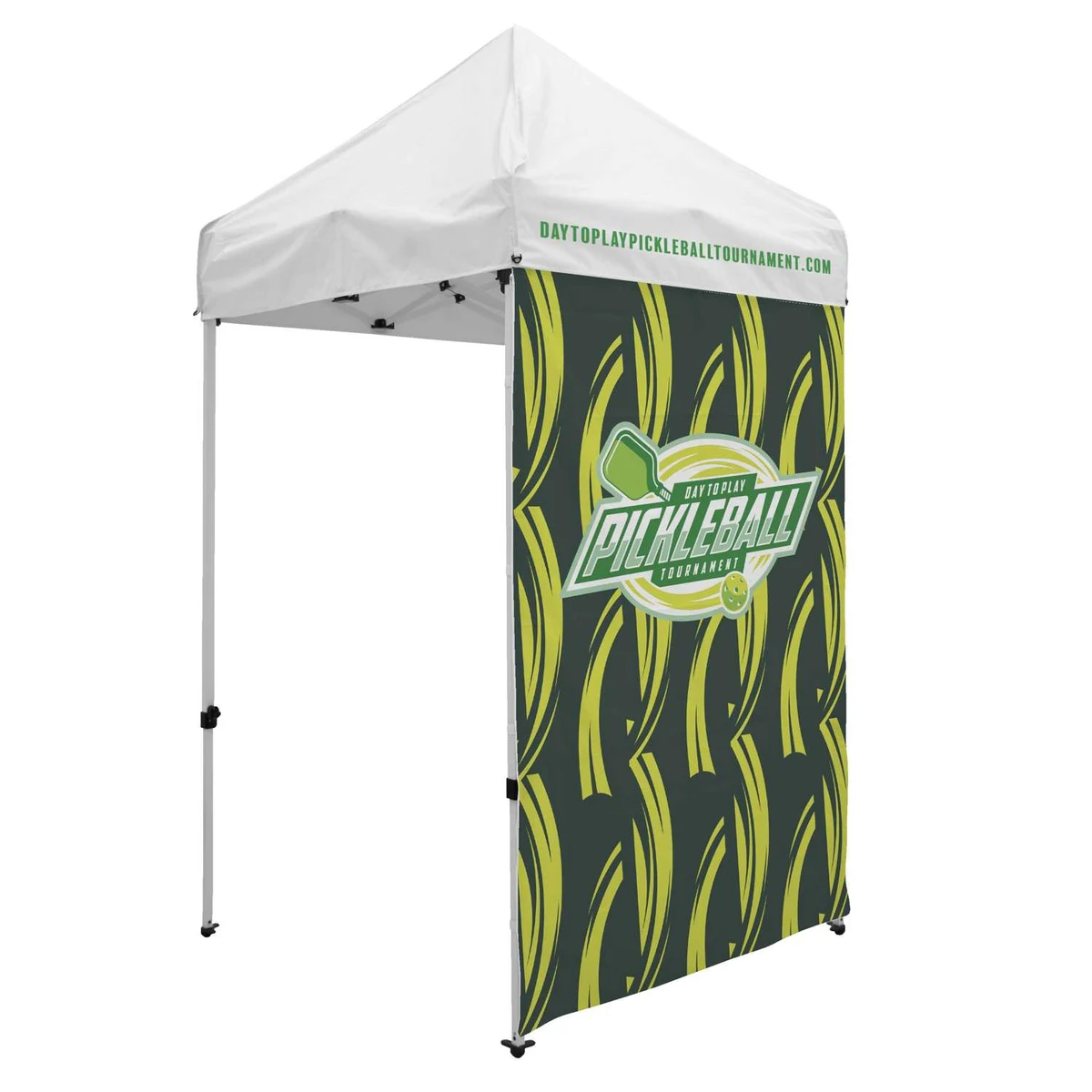 5' Economy Tent Full Wall (Dye Sublimated, Single-Sided) 1
