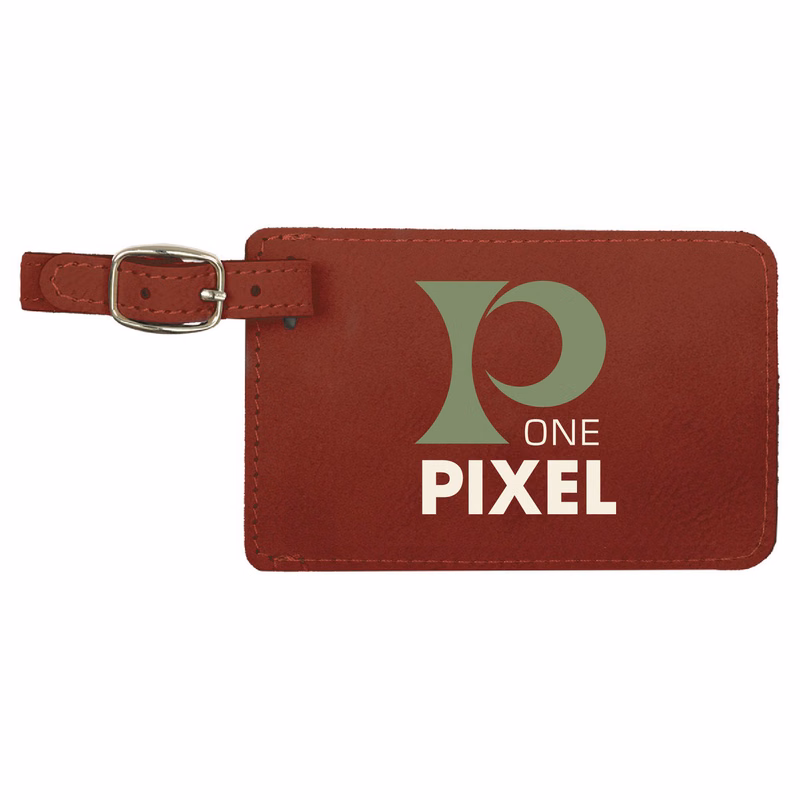 Rose Leatherette Luggage Tag