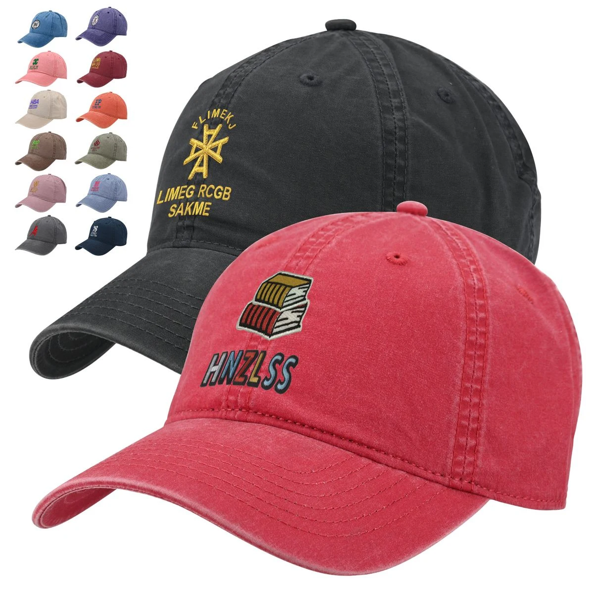 Washed Cotton Baseball Cap 1
