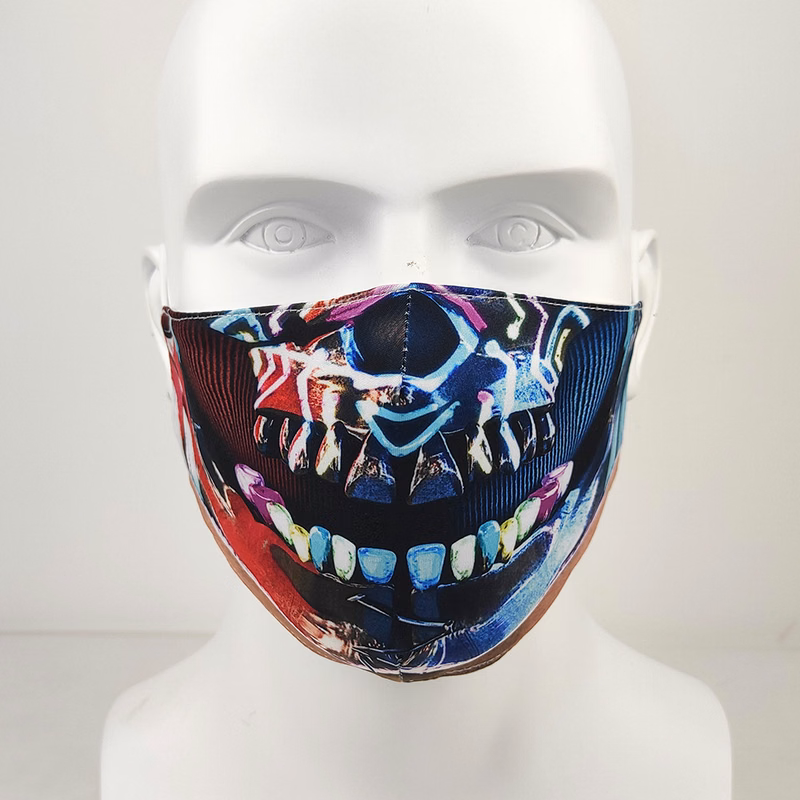 2-ply Full Color Face Mask w/Filter Pocket for Adults